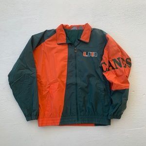 Vintage 90s Miami Hurricanes Colorblock Jacket
